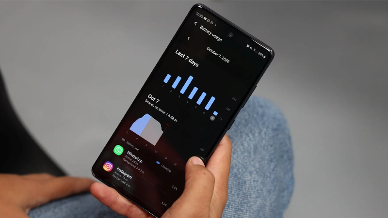 Samsung Galaxy S20 FE c&oacute; thời gian sử dụng pin l&acirc;u hơn nhờ dung lượng pin lớn